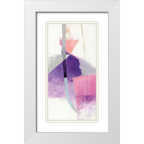 Bypass II White Modern Wood Framed Art Print with Double Matting by Schick, Mike