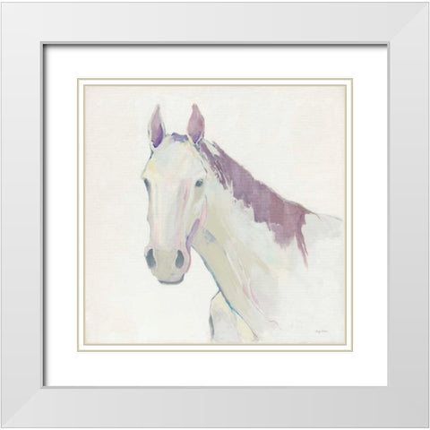 Horace Neutral Dark Mane White Modern Wood Framed Art Print with Double Matting by Tillmon, Avery