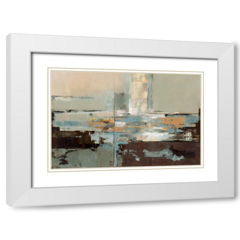 Morning Haze - WAG White Modern Wood Framed Art Print with Double Matting by Vassileva, Silvia