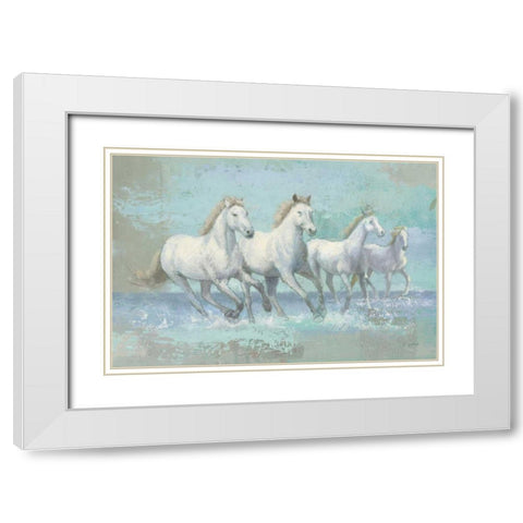 Running Wild Crop I White Modern Wood Framed Art Print with Double Matting by Wiens, James