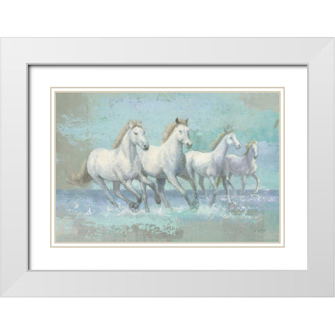 Running Wild Crop I White Modern Wood Framed Art Print with Double Matting by Wiens, James