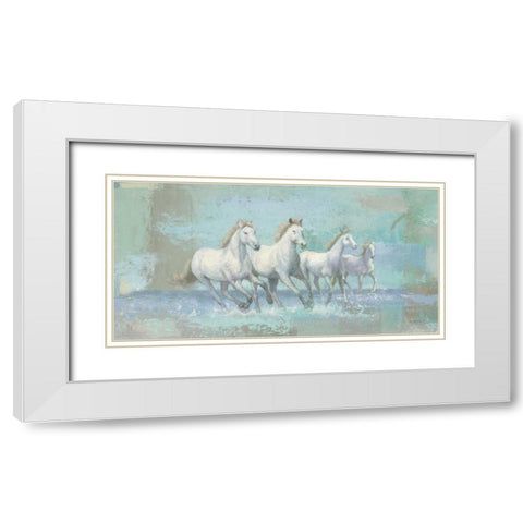 Running Wild Crop II White Modern Wood Framed Art Print with Double Matting by Wiens, James