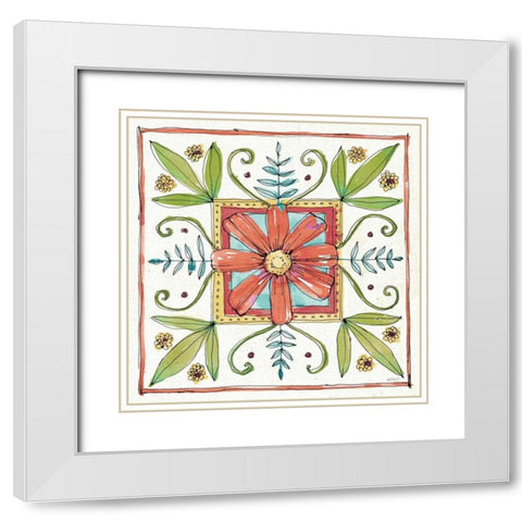 Simply Petals XII Warm White Modern Wood Framed Art Print with Double Matting by Tavoletti, Anne