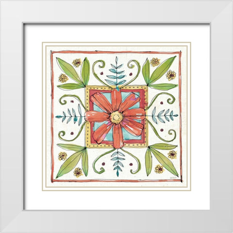 Simply Petals XII Warm White Modern Wood Framed Art Print with Double Matting by Tavoletti, Anne