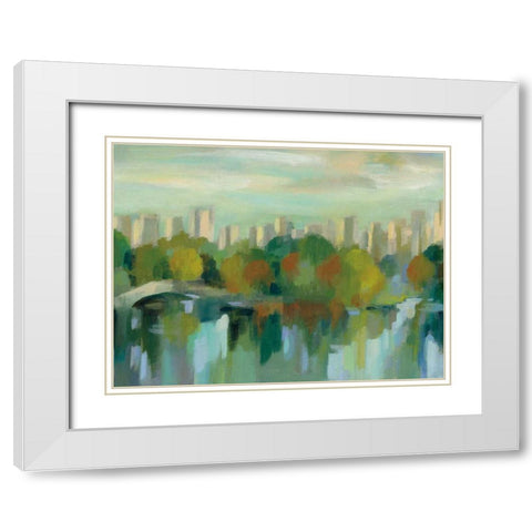 Manhattan Sketches VII White Modern Wood Framed Art Print with Double Matting by Vassileva, Silvia