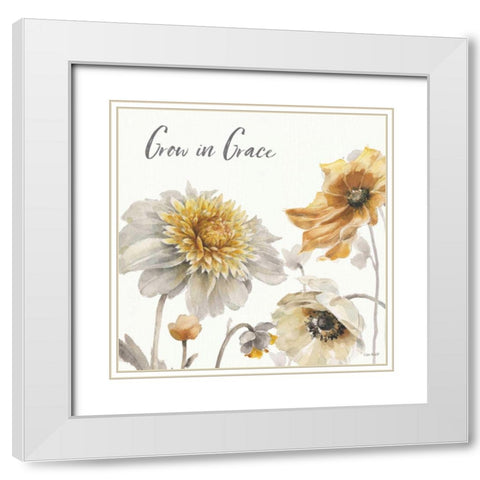 Fields of Gold II Grace White Modern Wood Framed Art Print with Double Matting by Audit, Lisa