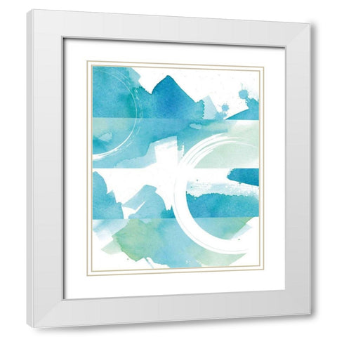 Coastal Feel II White Modern Wood Framed Art Print with Double Matting by Hershey, Moira