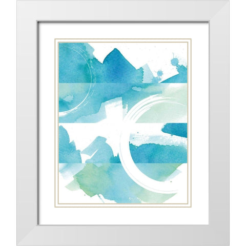 Coastal Feel II White Modern Wood Framed Art Print with Double Matting by Hershey, Moira
