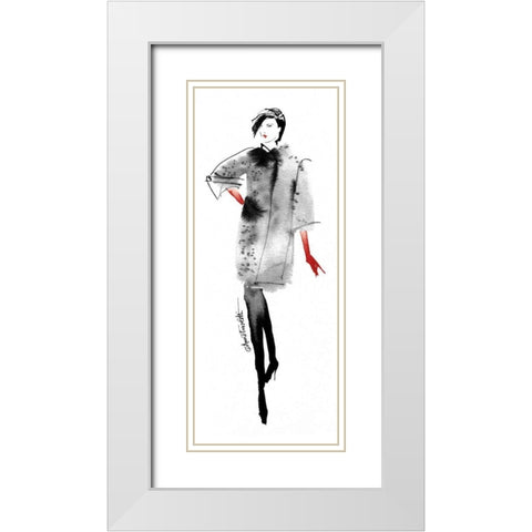 Modern Fashion II Red Crop White Modern Wood Framed Art Print with Double Matting by Tavoletti, Anne