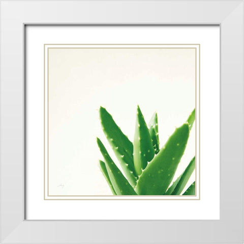 Succulent Simplicity VI Neutral White Modern Wood Framed Art Print with Double Matting by Bradley, Felicity