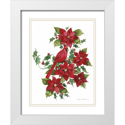 Holiday Happiness II White Modern Wood Framed Art Print with Double Matting by McKenna, Kathleen Parr