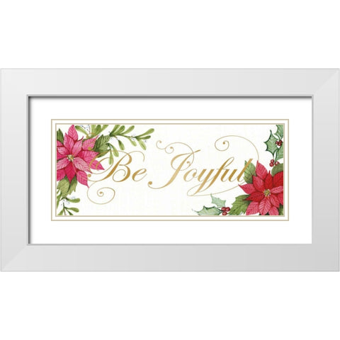Holiday Happiness IX White Modern Wood Framed Art Print with Double Matting by McKenna, Kathleen Parr