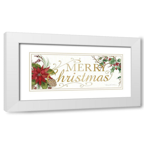 Holiday Happiness X White Modern Wood Framed Art Print with Double Matting by McKenna, Kathleen Parr