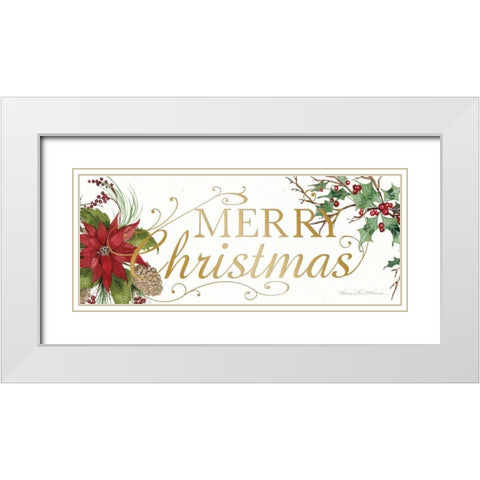 Holiday Happiness X White Modern Wood Framed Art Print with Double Matting by McKenna, Kathleen Parr