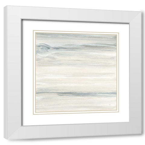 Wood Panel I White Modern Wood Framed Art Print with Double Matting by Paschke, Chris