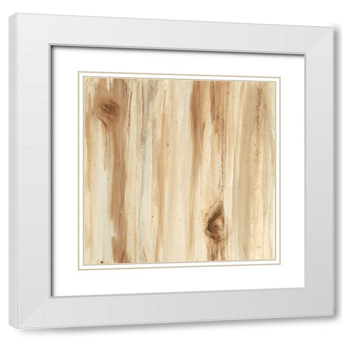 Wood Panel II White Modern Wood Framed Art Print with Double Matting by Paschke, Chris