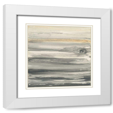Wood Panel III White Modern Wood Framed Art Print with Double Matting by Paschke, Chris