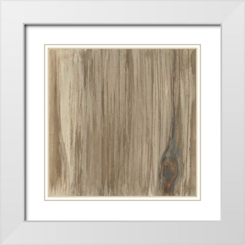 Wood Panel IV White Modern Wood Framed Art Print with Double Matting by Paschke, Chris