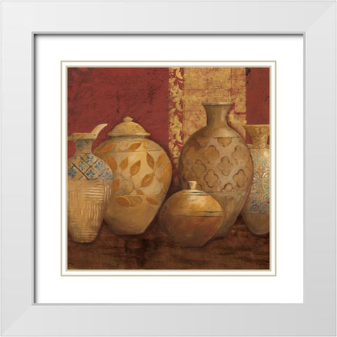 Aegean Vessels Spice Extra Vessel Crop White Modern Wood Framed Art Print with Double Matting by Tillmon, Avery