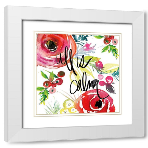Scarlett O Christmas I White Modern Wood Framed Art Print with Double Matting by Rice, Kristy