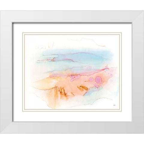 Mist in the Morning White Modern Wood Framed Art Print with Double Matting by Averinos, Melissa