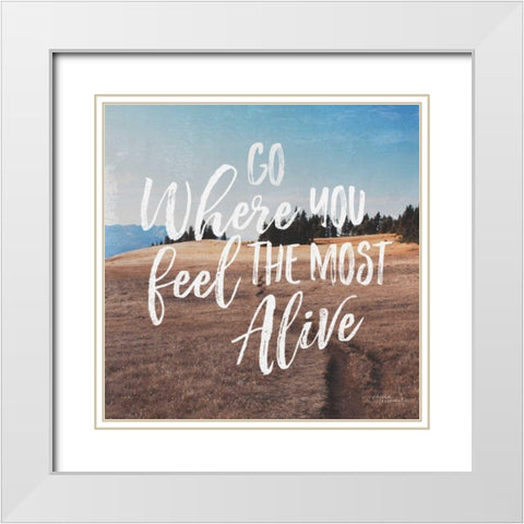 West Coast Wandering I White Modern Wood Framed Art Print with Double Matting by Marshall, Laura
