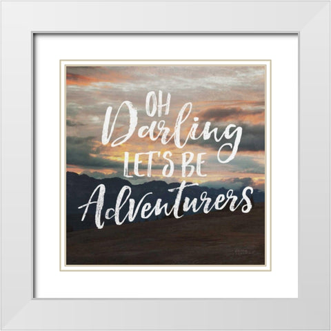 West Coast Wandering IV White Modern Wood Framed Art Print with Double Matting by Marshall, Laura