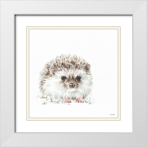 Forest Friends VII White Modern Wood Framed Art Print with Double Matting by Audit, Lisa