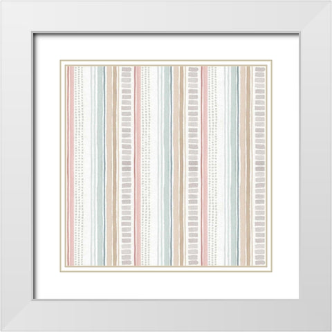 Forest Friends Step 06A White Modern Wood Framed Art Print with Double Matting by Audit, Lisa