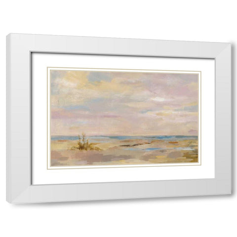 Dreamy Beach White Modern Wood Framed Art Print with Double Matting by Vassileva, Silvia