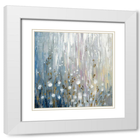 January Branches White Modern Wood Framed Art Print with Double Matting by Vassileva, Silvia