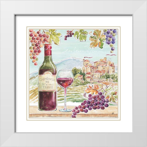 Wine Country III White Modern Wood Framed Art Print with Double Matting by Brissonnet, Daphne