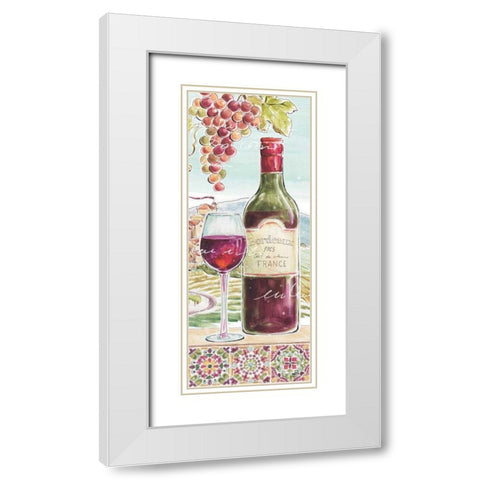 Wine Country V White Modern Wood Framed Art Print with Double Matting by Brissonnet, Daphne