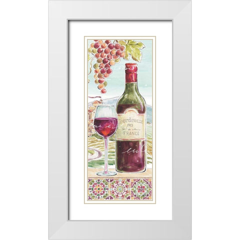 Wine Country V White Modern Wood Framed Art Print with Double Matting by Brissonnet, Daphne