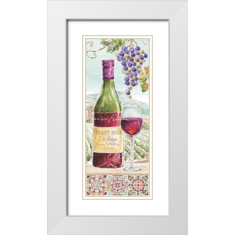 Wine Country VI White Modern Wood Framed Art Print with Double Matting by Brissonnet, Daphne