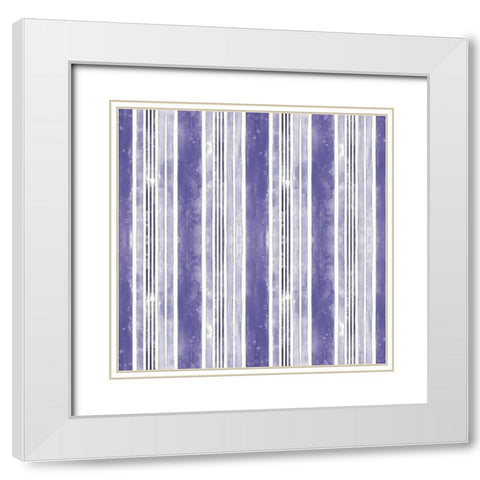 Botanical Blue Step 05 White Modern Wood Framed Art Print with Double Matting by Pertiet, Katie