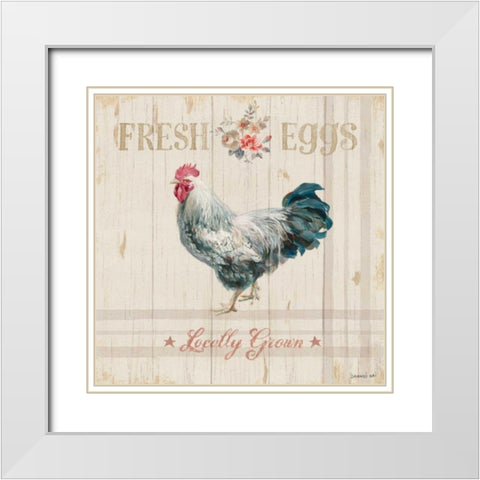 Farm Patchwork VIII White Modern Wood Framed Art Print with Double Matting by Nai, Danhui
