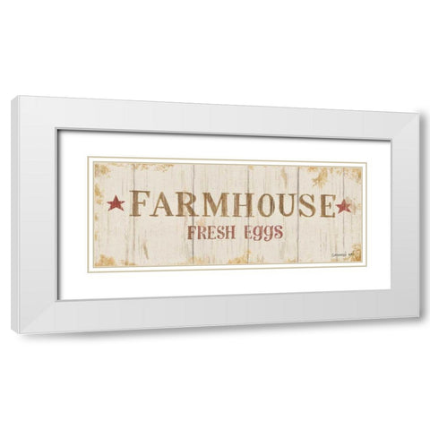 Farm Patchwork XVI White Modern Wood Framed Art Print with Double Matting by Nai, Danhui