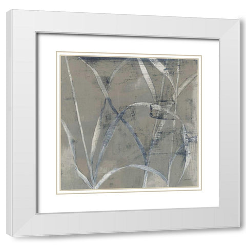 In the Garden II Gray White Modern Wood Framed Art Print with Double Matting by Lovell, Kathrine