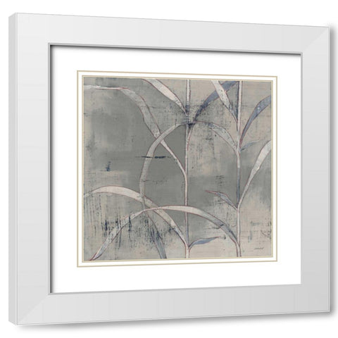 In the Garden III Gray White Modern Wood Framed Art Print with Double Matting by Lovell, Kathrine
