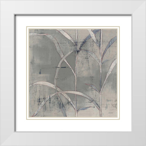 In the Garden III Gray White Modern Wood Framed Art Print with Double Matting by Lovell, Kathrine