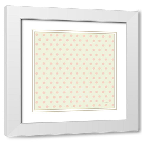 Love Office Pattern II White Modern Wood Framed Art Print with Double Matting by Schlabach, Sue