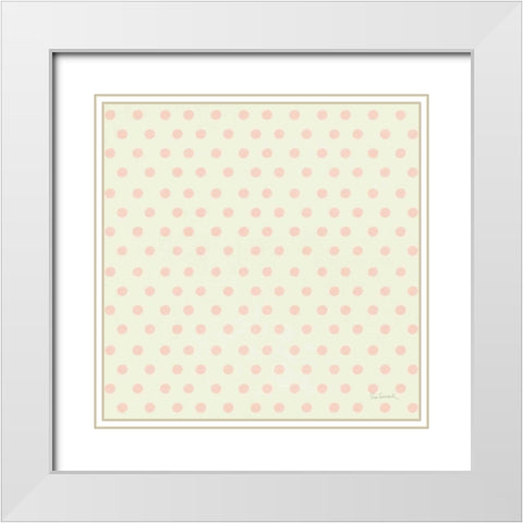 Love Office Pattern II White Modern Wood Framed Art Print with Double Matting by Schlabach, Sue