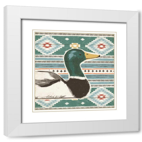Vintage Lake VIII White Modern Wood Framed Art Print with Double Matting by Penner, Janelle