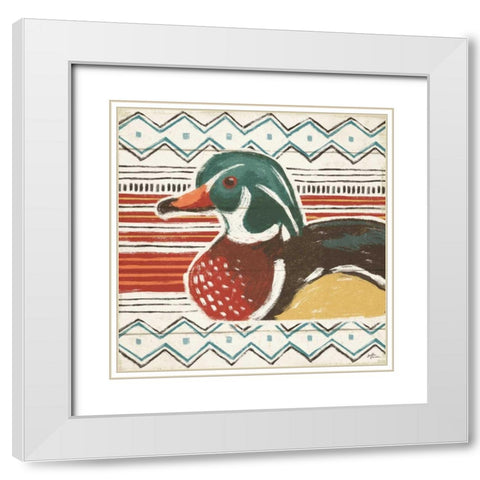 Vintage Lake X White Modern Wood Framed Art Print with Double Matting by Penner, Janelle