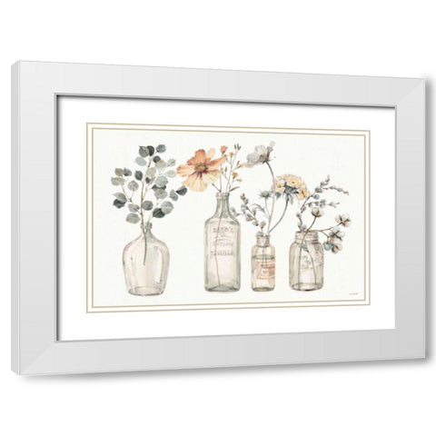 A Country Weekend VIII v2 Fall White Modern Wood Framed Art Print with Double Matting by Audit, Lisa