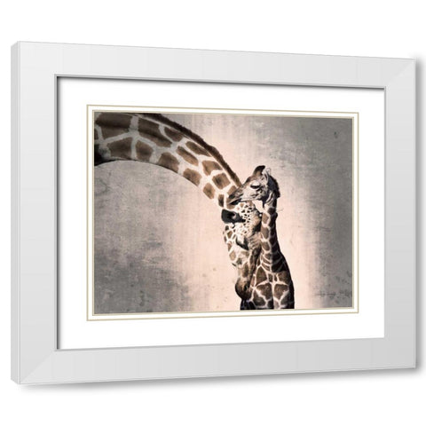 Mother and Son White Modern Wood Framed Art Print with Double Matting by Van Swearingen, Debra