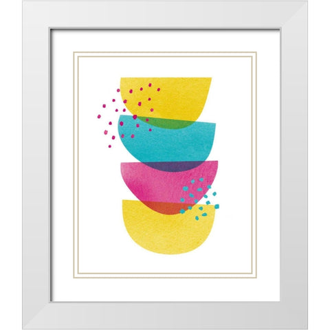 Balance II White Modern Wood Framed Art Print with Double Matting by Hershey, Moira