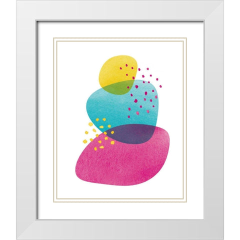 Balance IV White Modern Wood Framed Art Print with Double Matting by Hershey, Moira