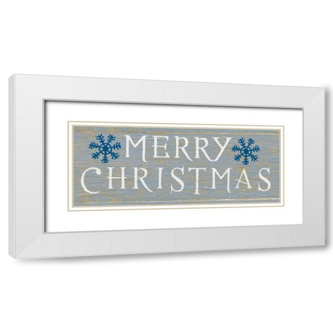 Christmas Affinity III Grey White Modern Wood Framed Art Print with Double Matting by Wiens, James